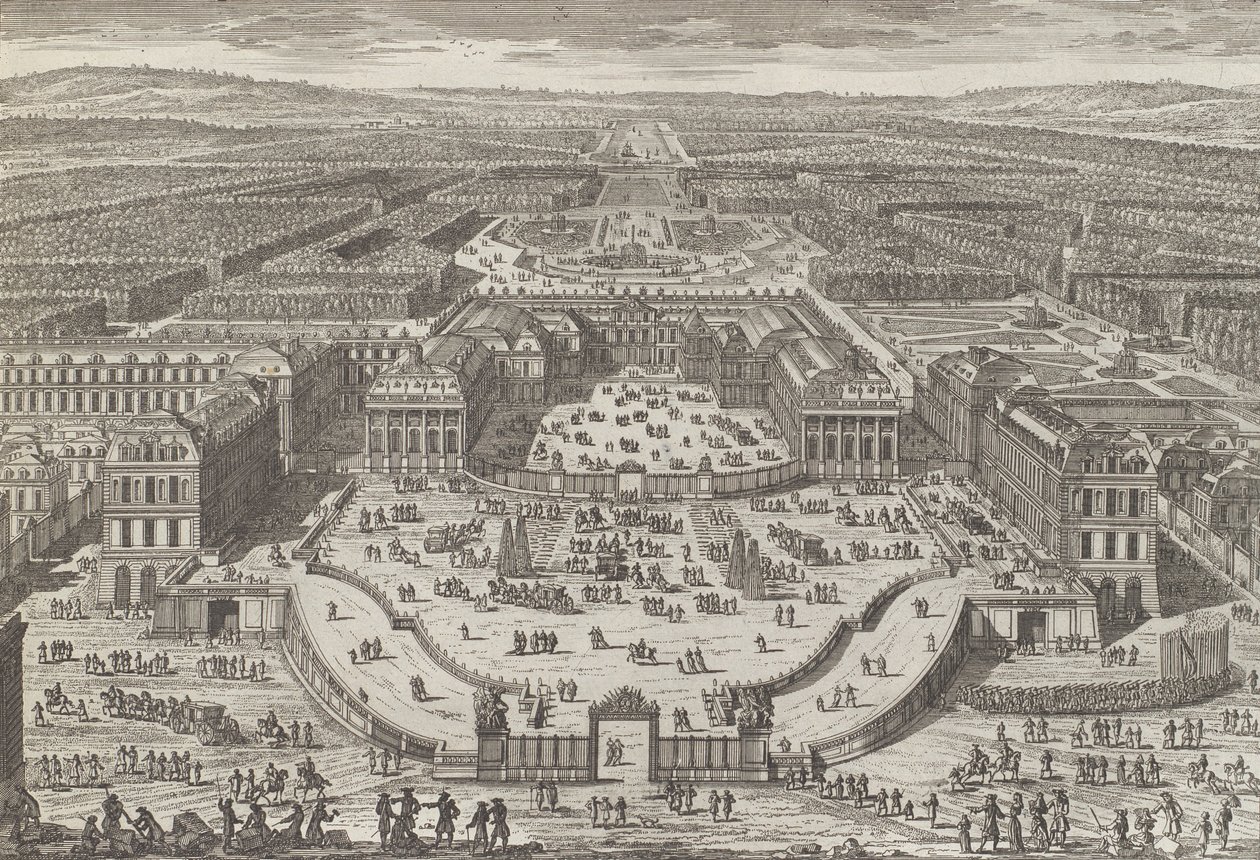 General View of the Chateau de Versailles by Adam Perelle