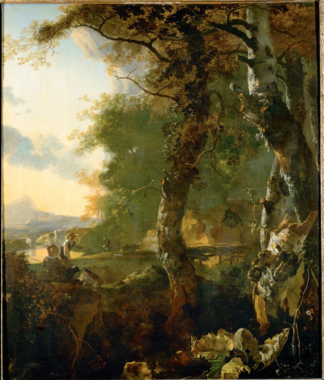 Landscape with Trees and Shepherds by Adam Pynacker