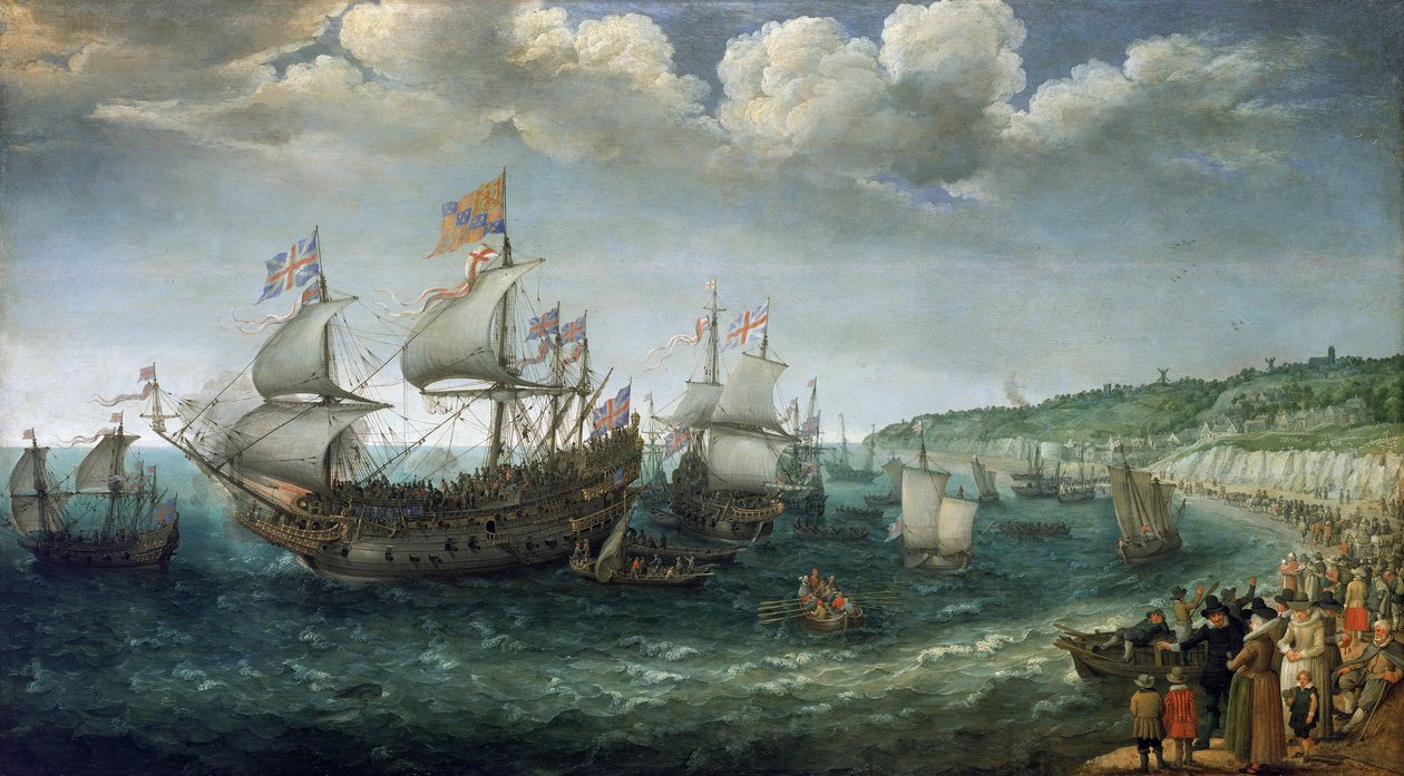 Boarding of Frederick I of Wittelsbach, Elector of the Palatinate, in the Ship 