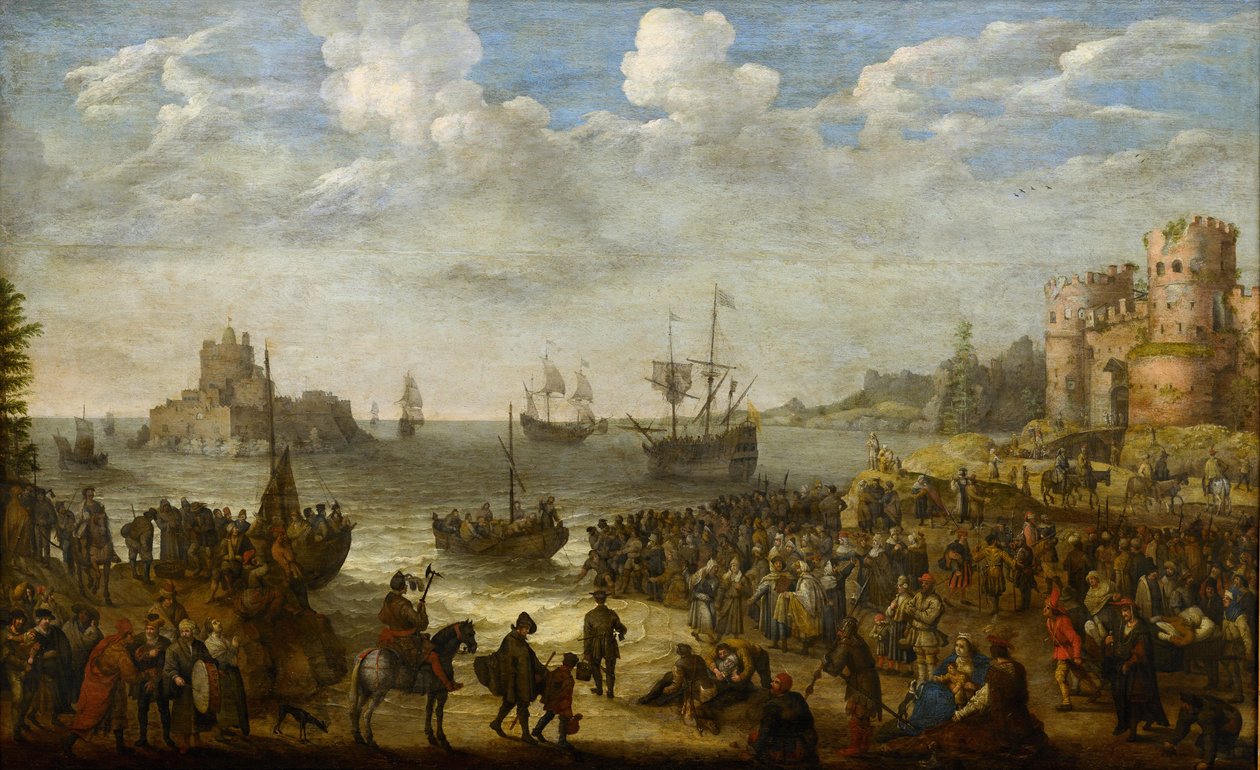 Christ Preaching from a Ship on the Sea of Galilee by Adam Willaerts