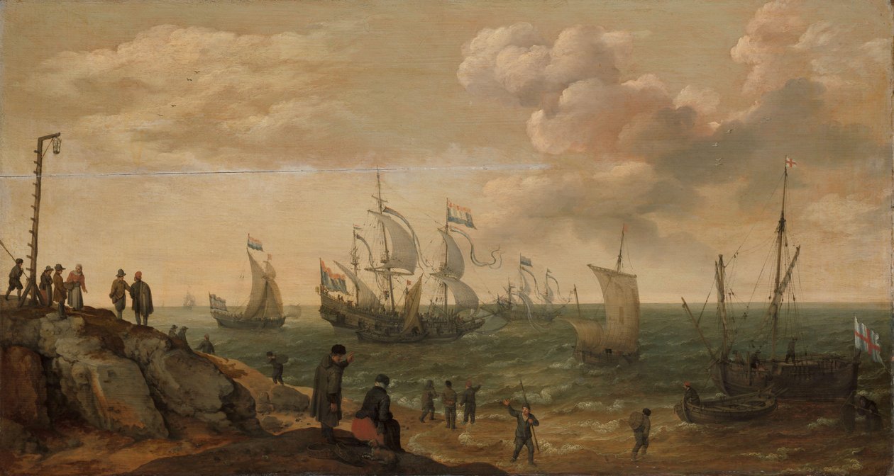 Ships off a Coast by Adam Willaerts