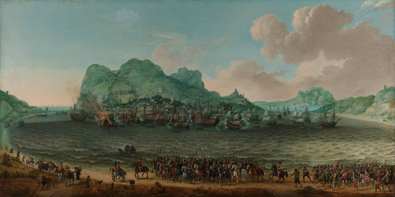Victory over the Spanish near Gibraltar by a fleet commanded by Admiral Jacob van Heemskerck, 25 April 1607 by Adam Willaerts