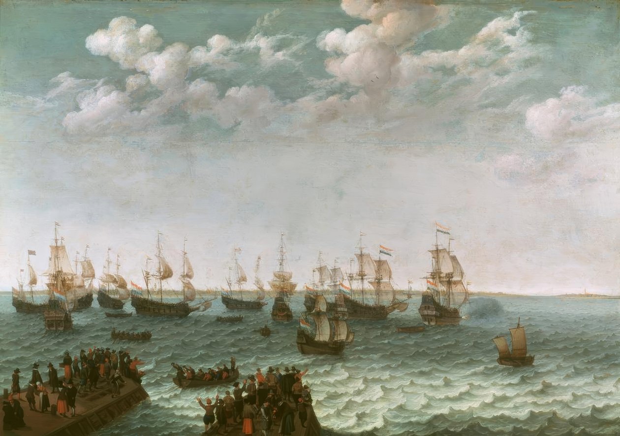 Departure of a War Fleet by Adam Willarts