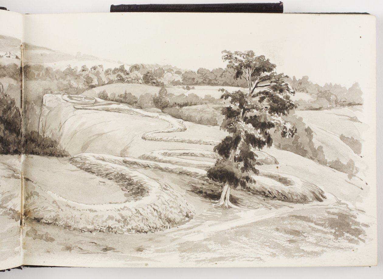 Sketchbook of Ink and Graphite Drawings and Watercolours by Adela Breton