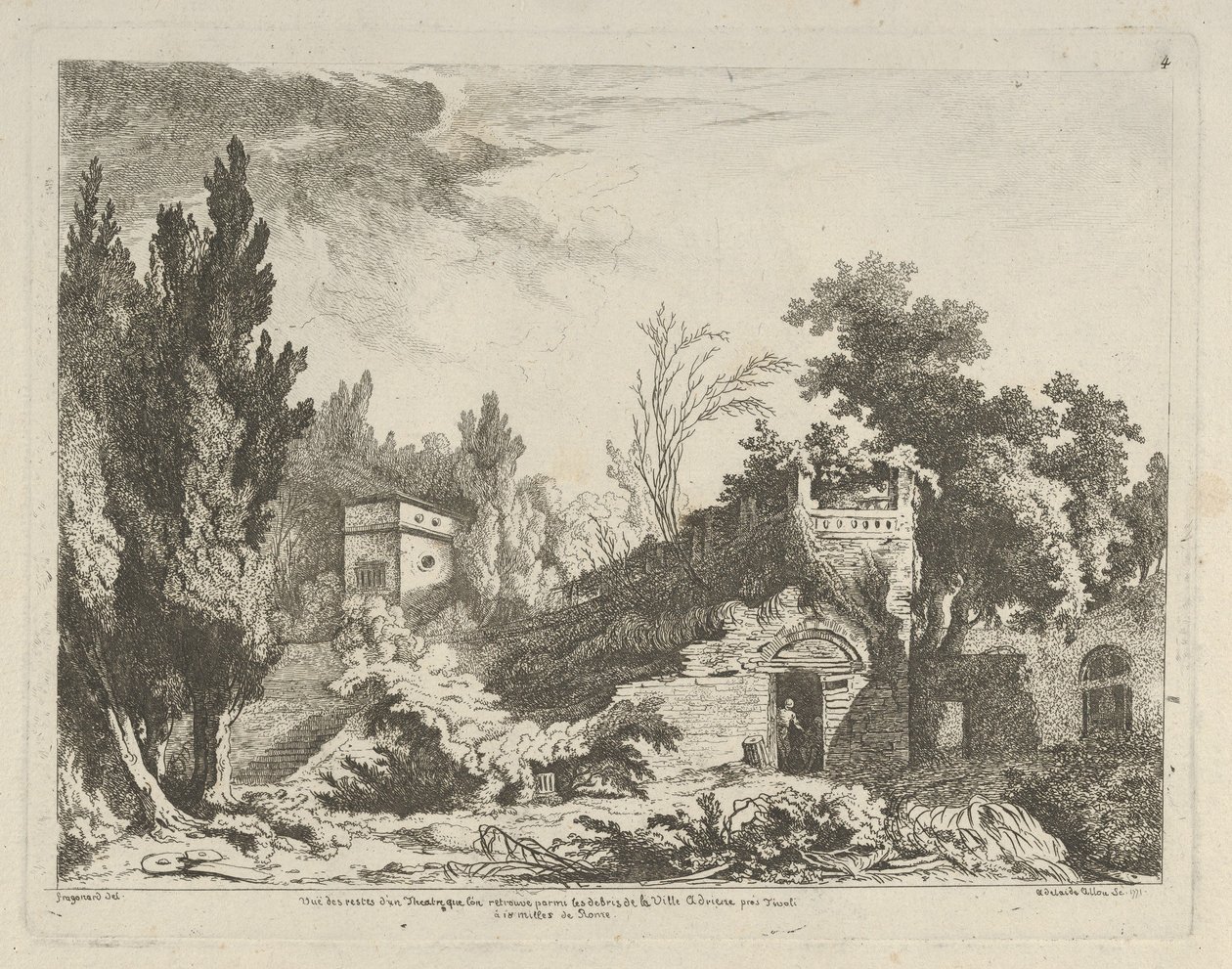 View of the Remains of a Theatre from Different Views Drawn from Nature by Adélaide Allou