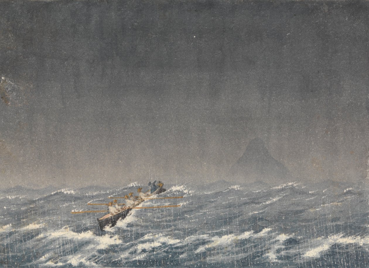 Outer anchorage in a squall, Mazatlan, Mexico, Aug 22nd 1850, 8am by Admiral Sir Edward Gennys Fanshawe