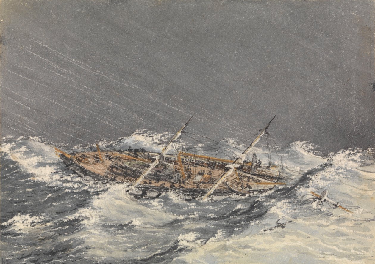 Storm at Mazatlan, Oct 28th 1851 by Admiral Sir Edward Gennys Fanshawe