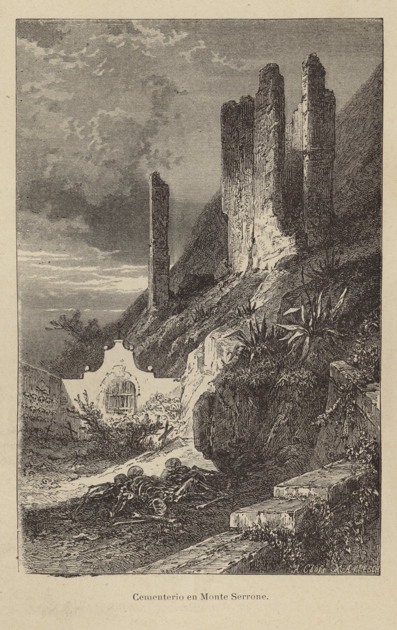 Cemetery on Monte Serrone by Adolf Closs