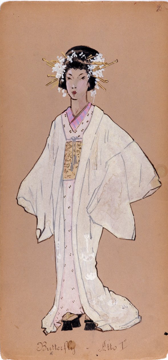 Costume of the Character of Cio-Cio-San for the Opera 