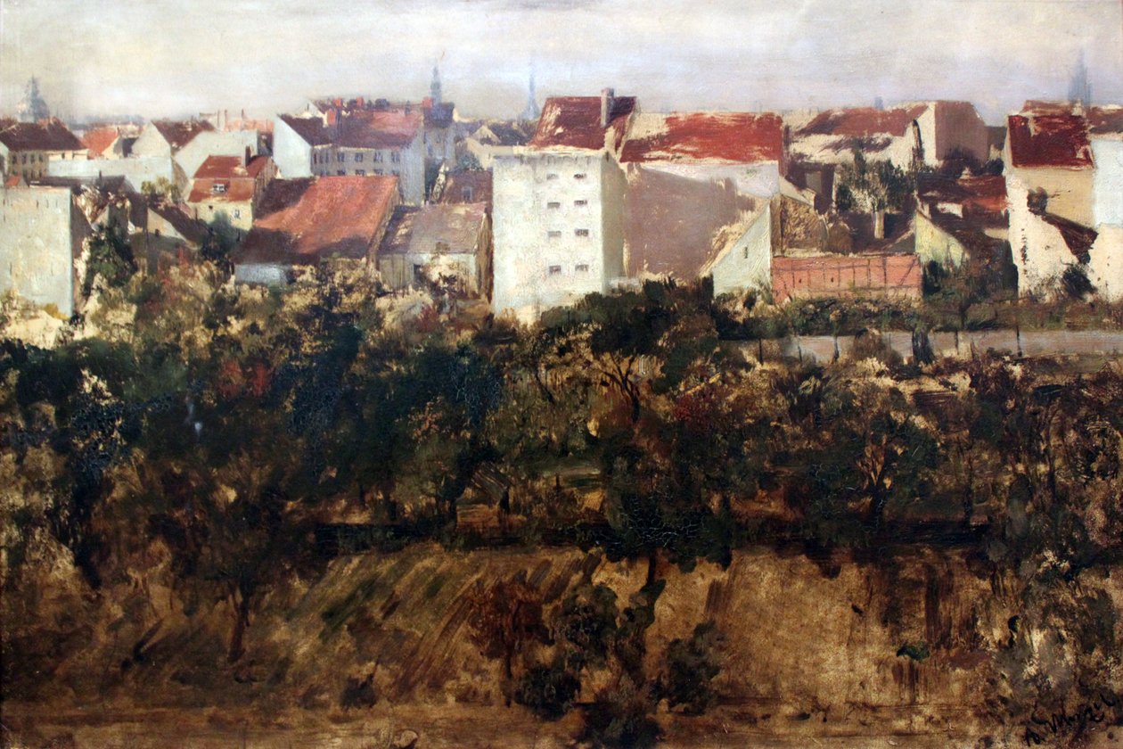 View of Rear Houses by Adolph Menzel