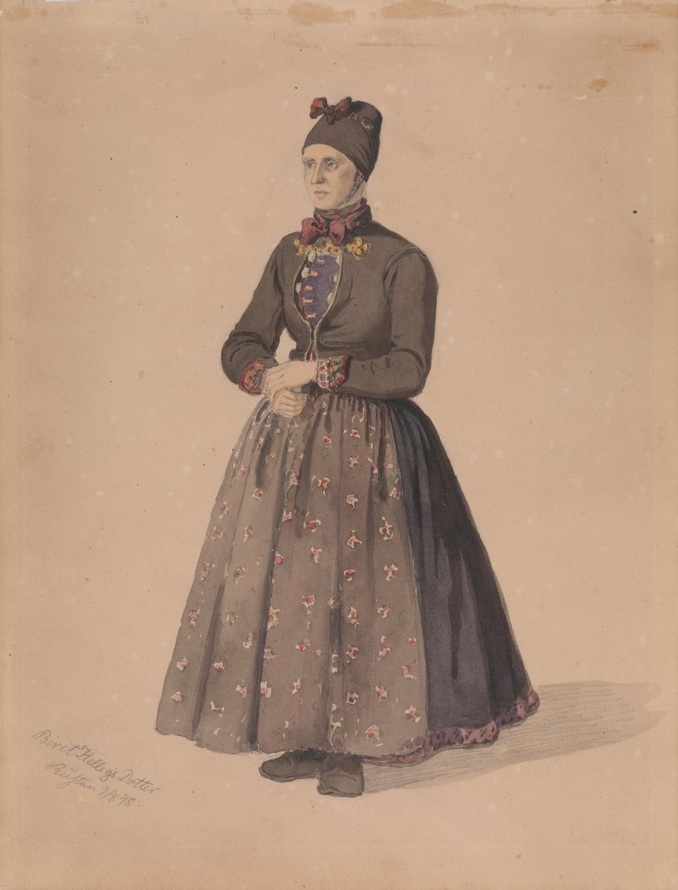 Biret Hellegsdotter, Rustan, Flesberg by Adolph Tidemand