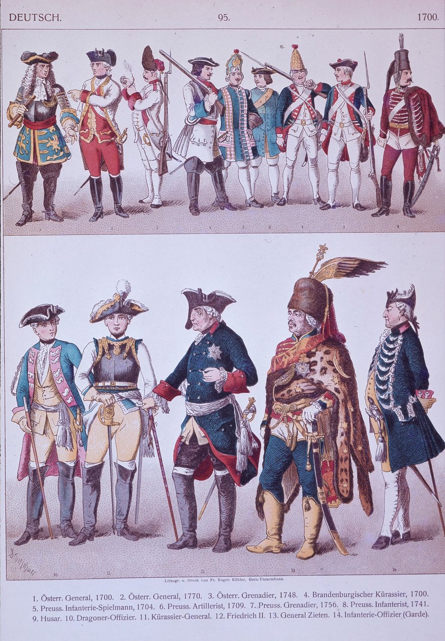 Prussian Grenadiers of the time of Frederick the Great by Adolph Menzel