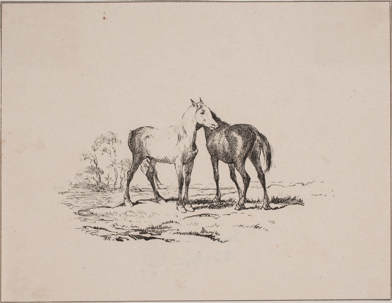 The Two Horses by Johan Adolph Kittendorff