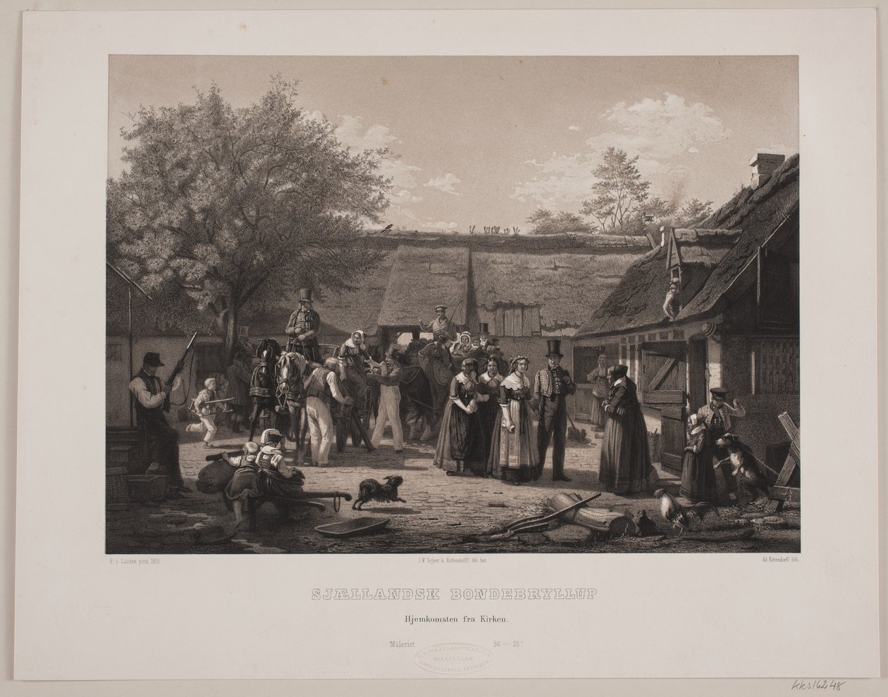 Zealandic Peasant Wedding by Johan Adolph Kittendorff