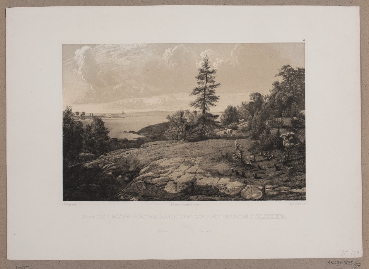 View Over Skjærdgaarden at Elleholm in Blekinge by Johan Adolph Kittendorff