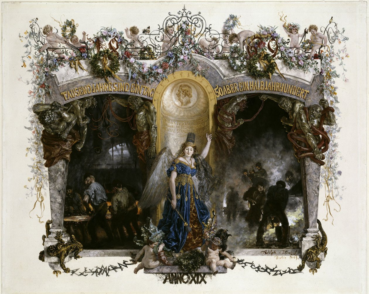 Address for the 50th Anniversary of the Heckmann Machine Factory in Berlin by Adolph Menzel