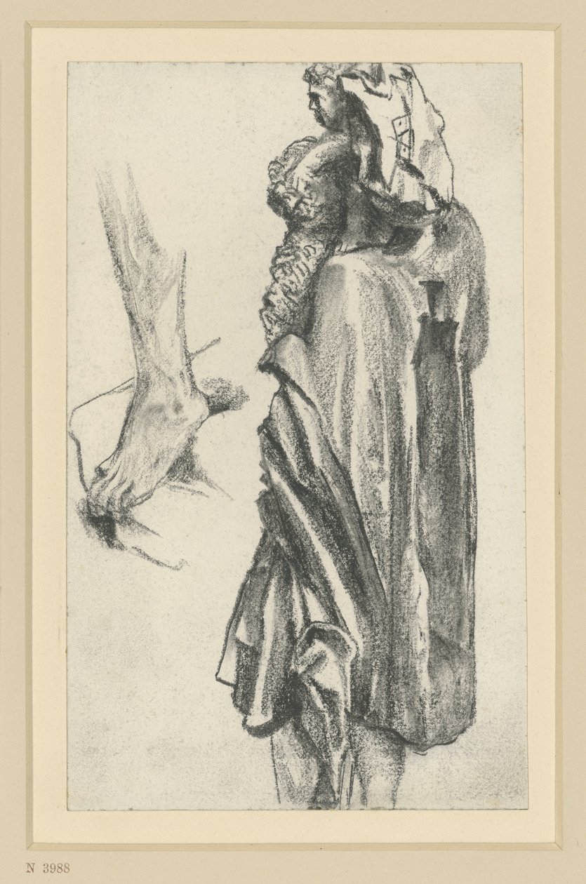 Christophorus by the Freiberg Apostle Master in Dresden by Adolph Menzel
