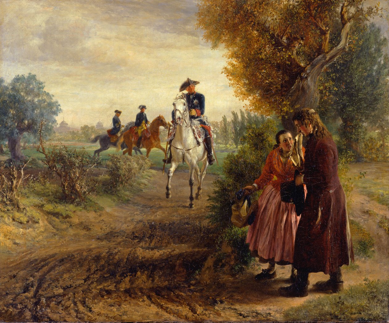 The Petition (The Riding Excursion) by Adolph Menzel
