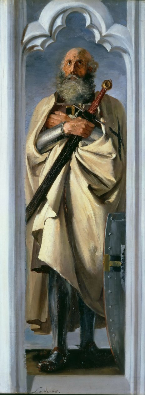 Luther Luder von Braunschweig, Grand Master of the Teutonic Knights, 1846 by Adolph Menzel