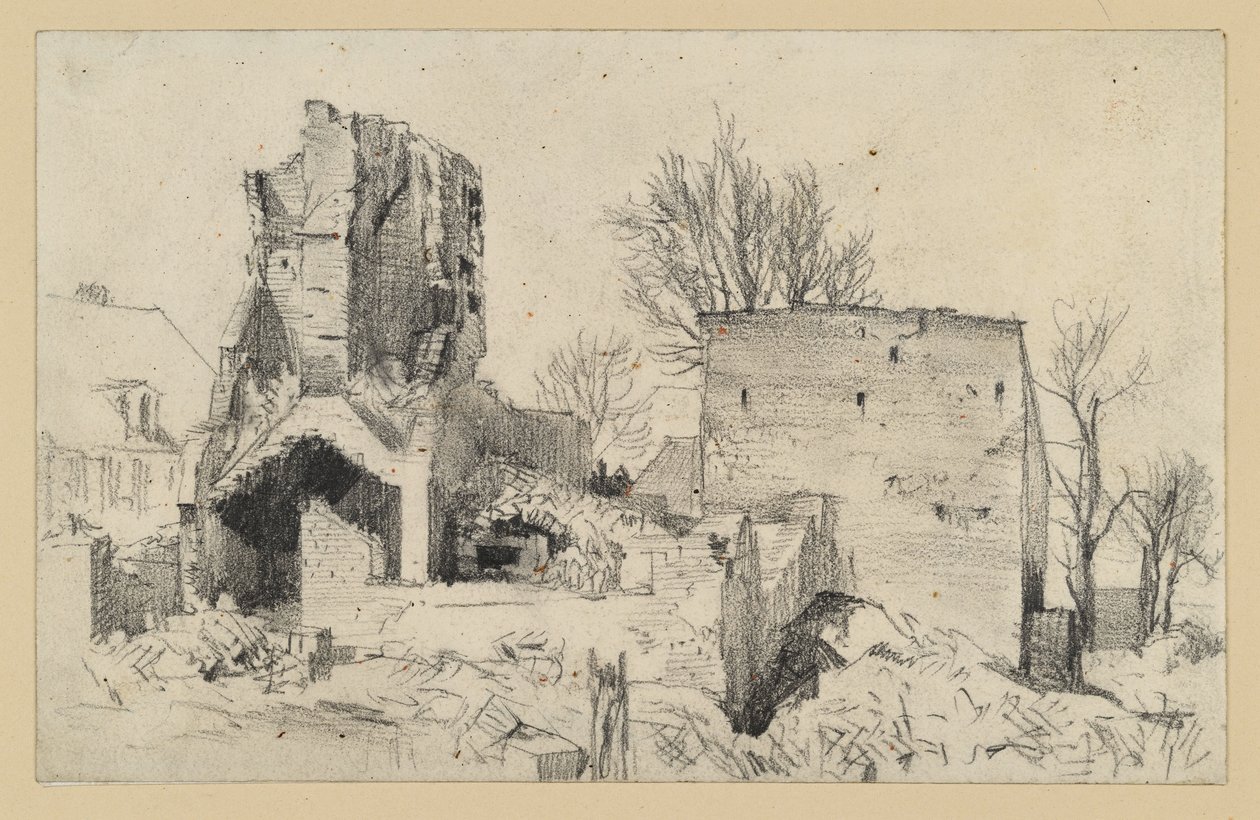 Ruins of a House by Adolph Menzel