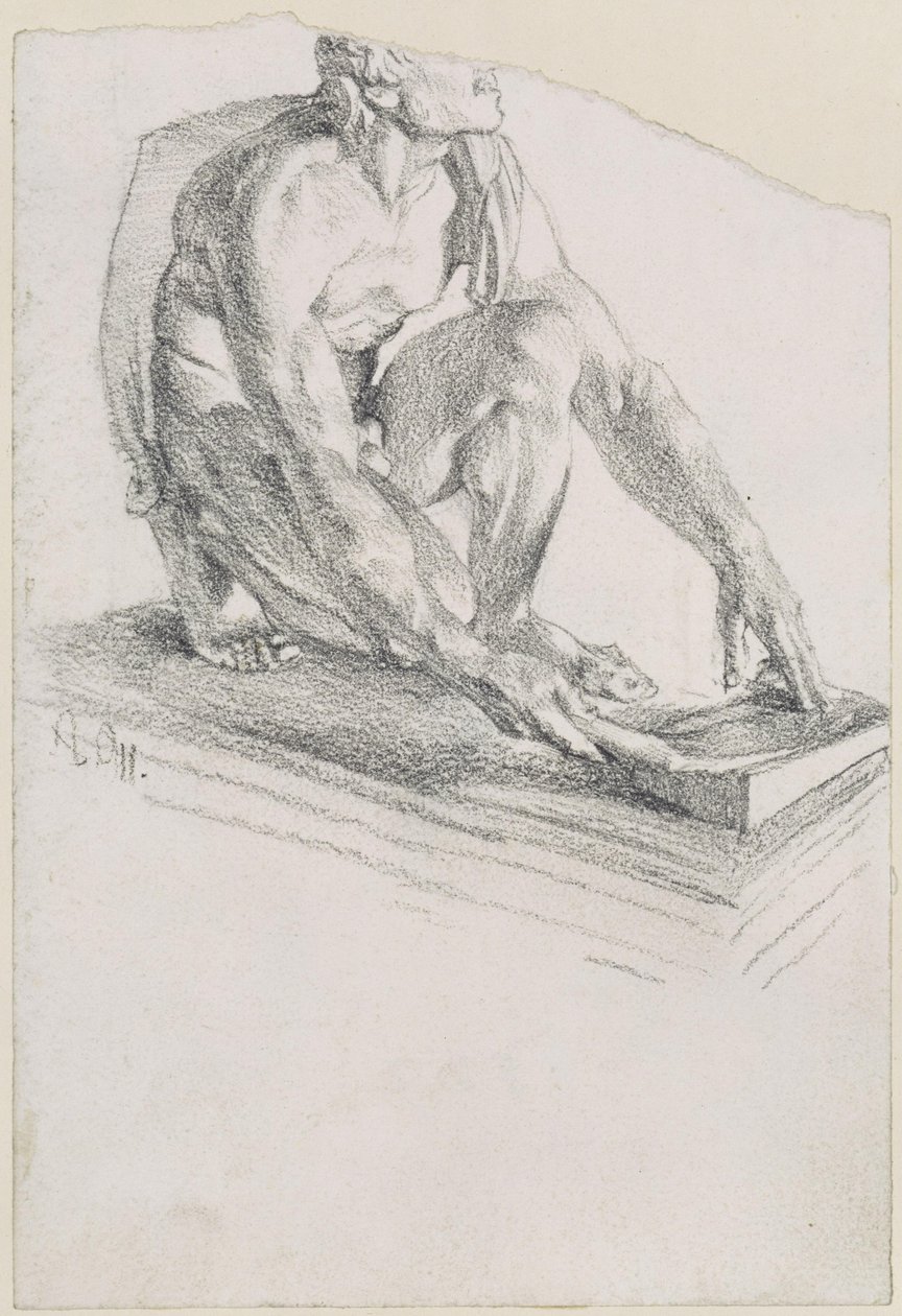 Grinding Scythian (Cast after the Original in the Uffizi in Florence) by Adolph Menzel