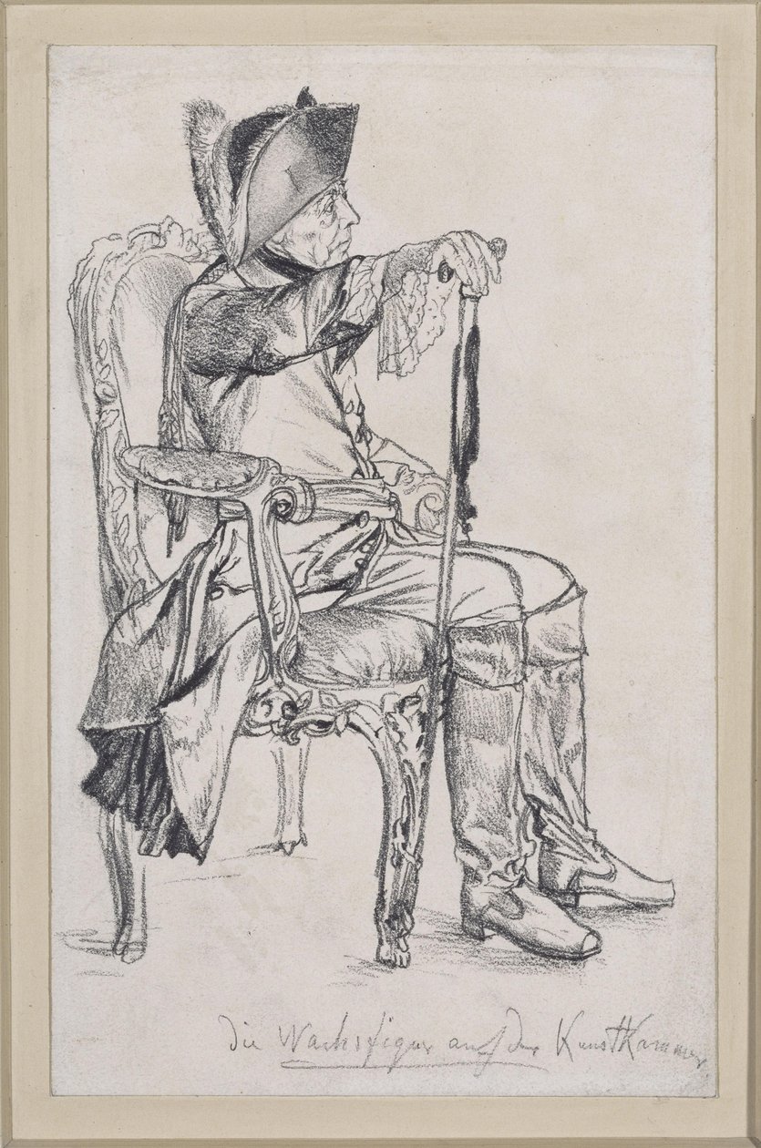 Wax Figure of Frederick II (Figure Completed by Schadow) for the Royal Art Chamber by Adolph Menzel