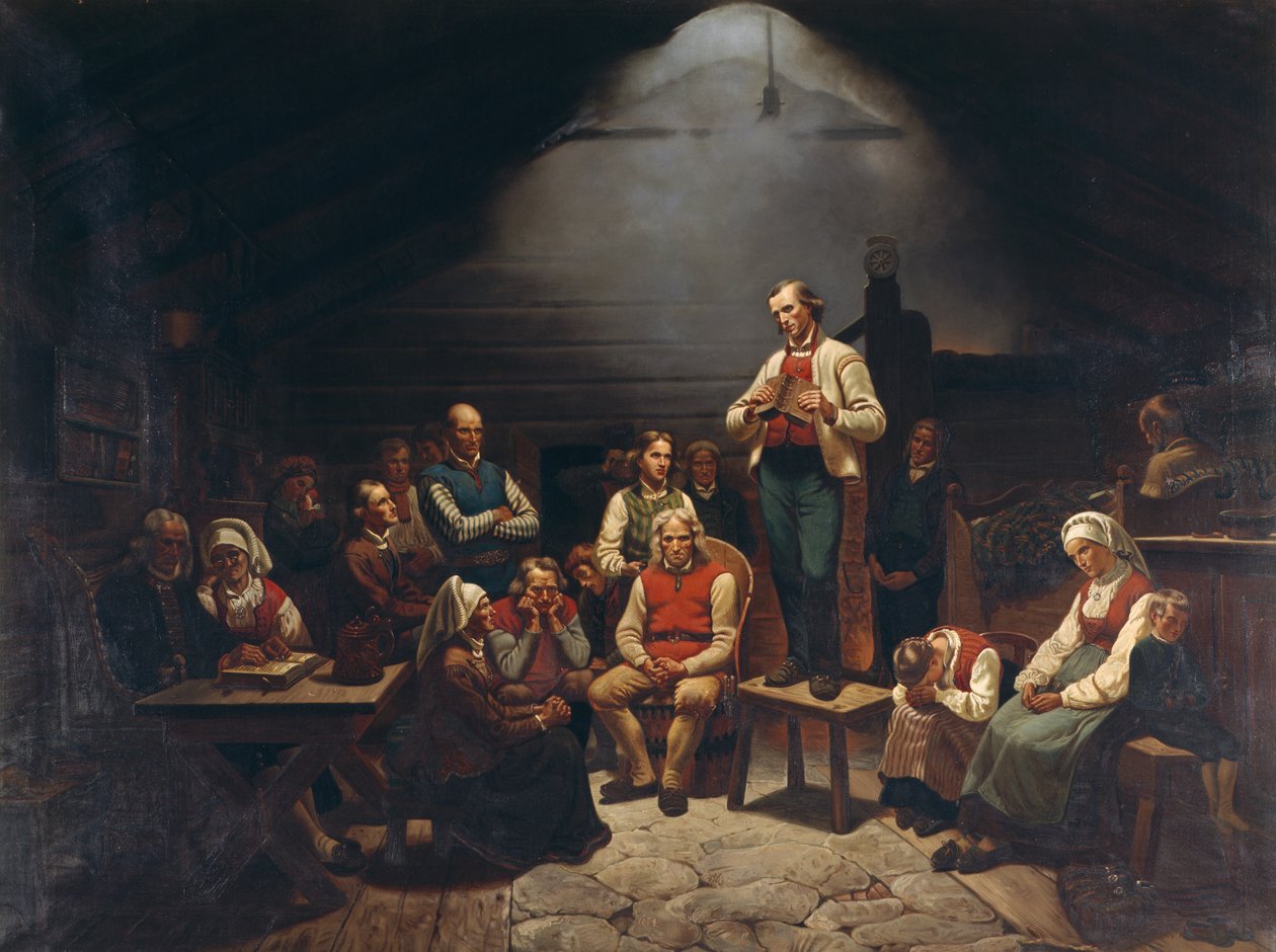 Haugianere by Adolph Tidemand