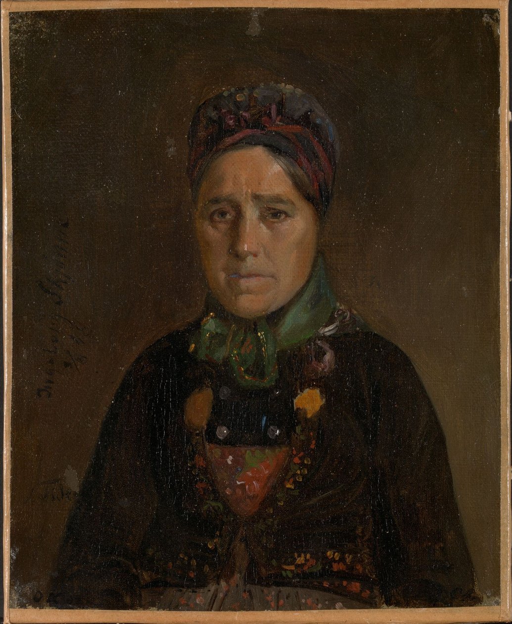 Portrait of Ingeborg Skjonne from Numedal by Adolph Tidemand