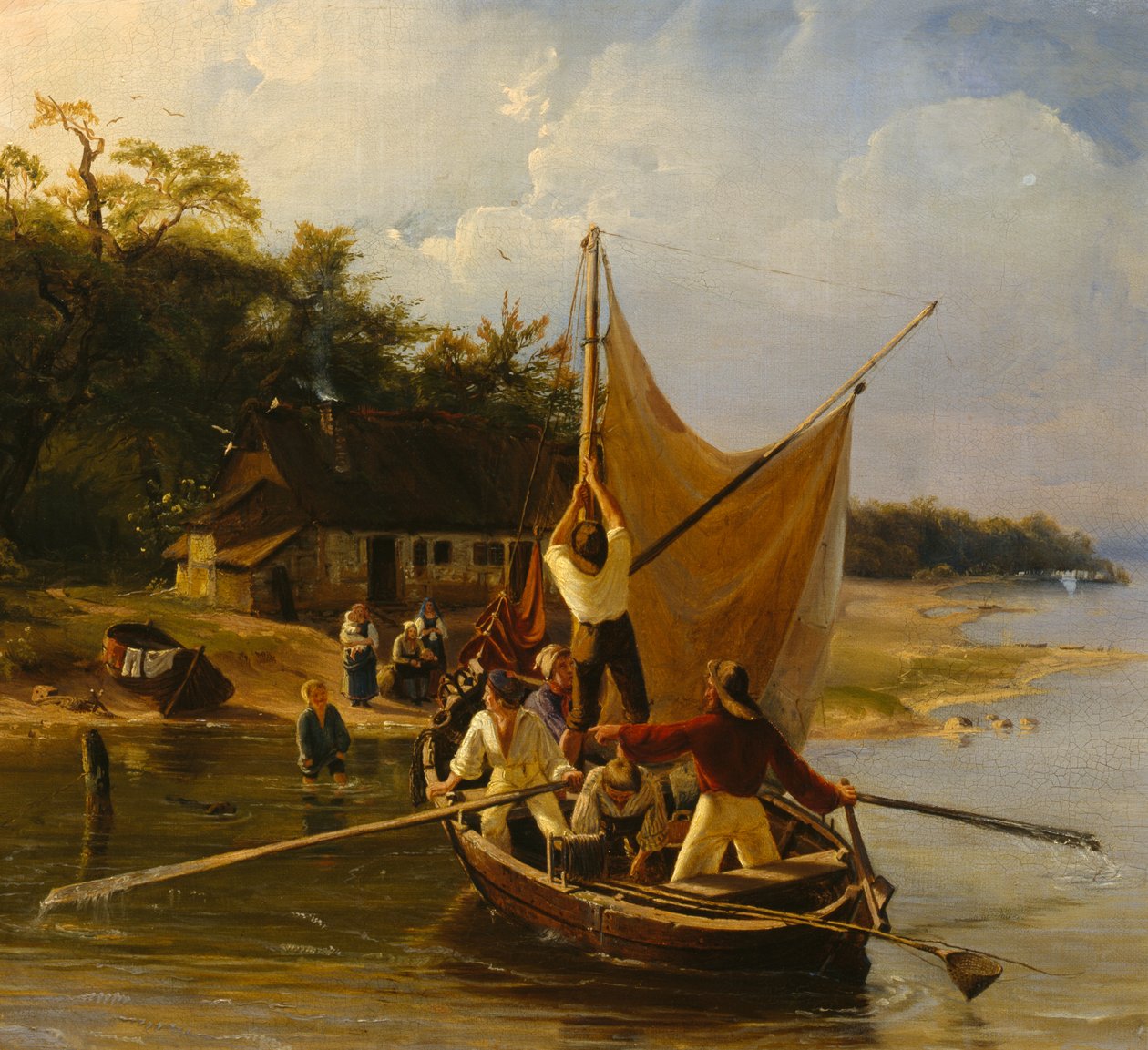 Return of Danish Fishermen by Adolph Tidemand