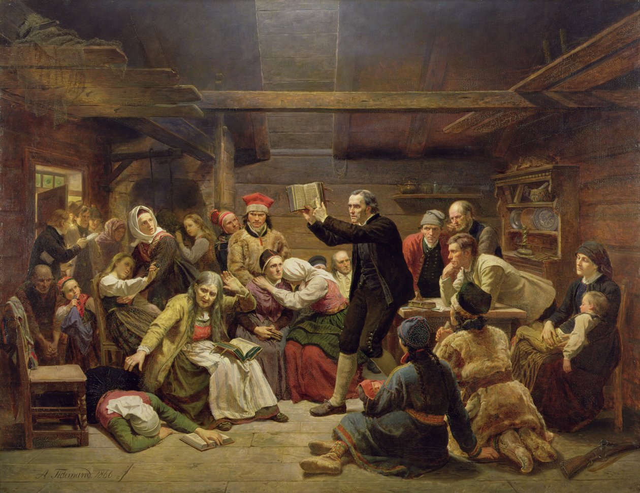 The Fanatics by Adolph Tidemand