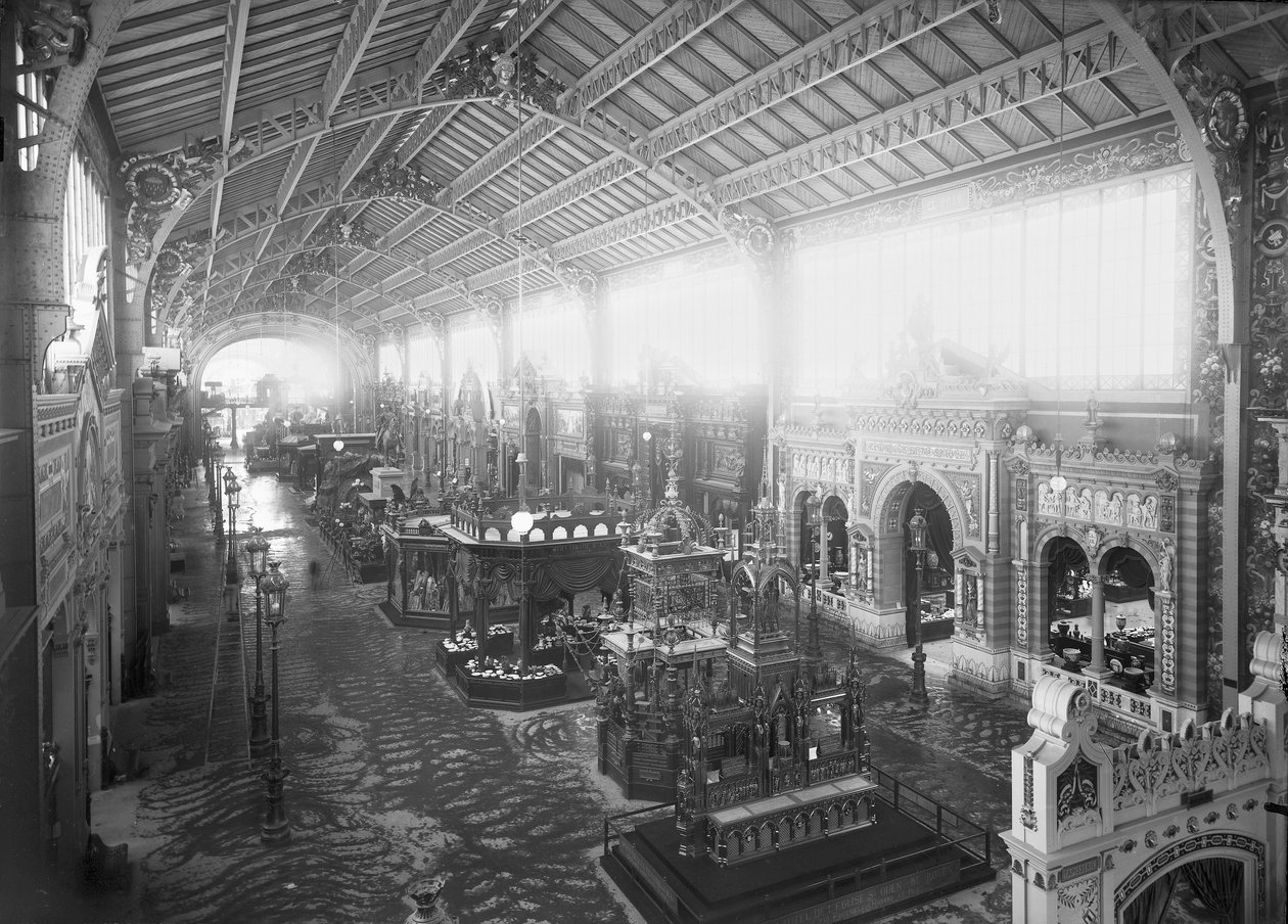 Gallery of the Various Industries, Universal Exhibition, Paris, 1889 by Adolphe Giraudon