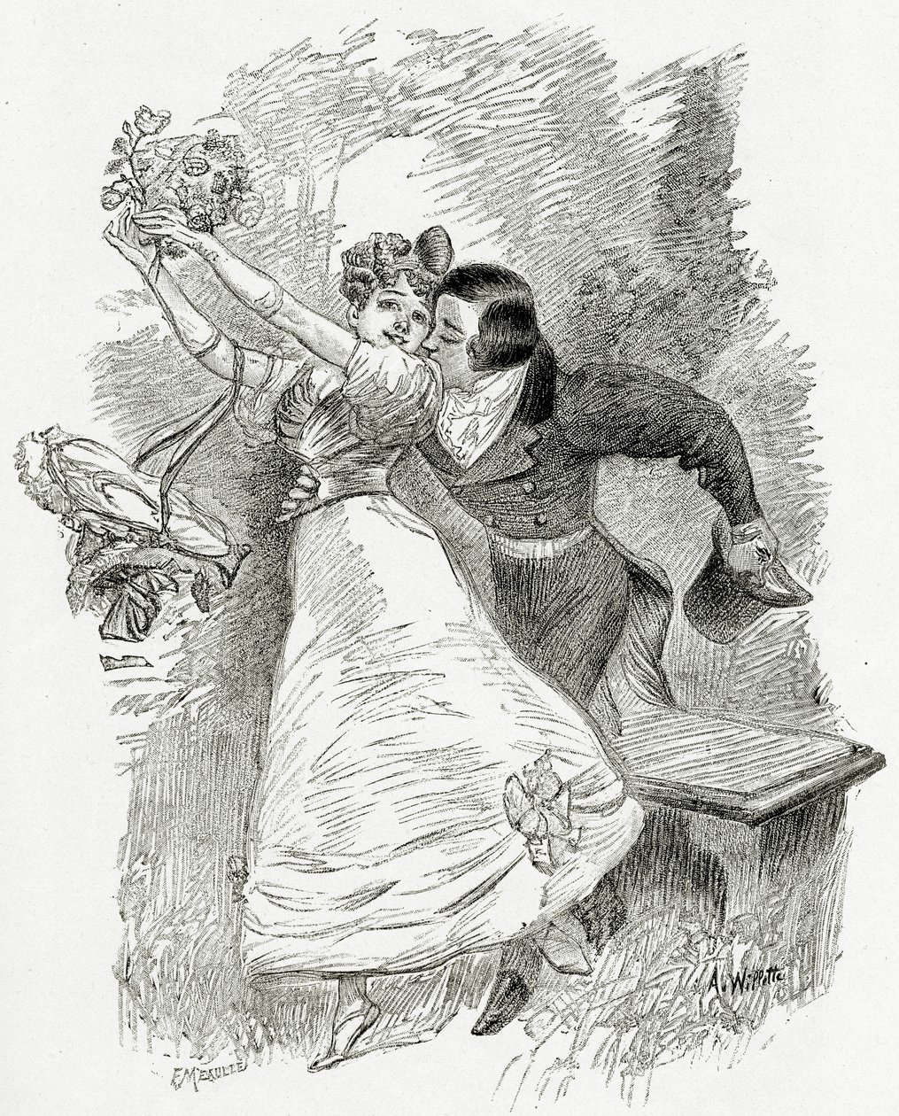 Illustration from Toute la Lyre, 19th Century by Adolphe Leon Willette