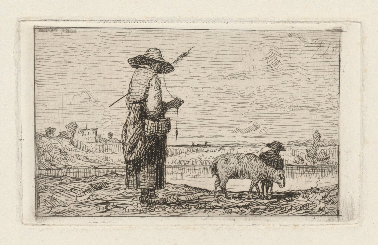 Shepherdess by Adolphe Appian