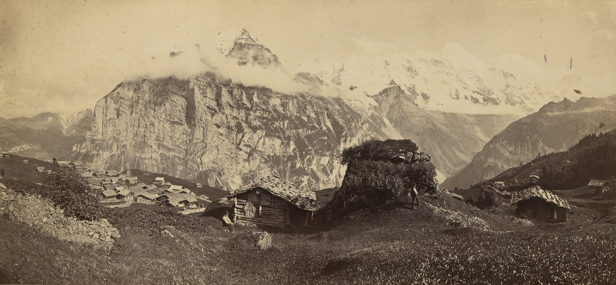 Alpine Landscape by Adolphe Braun