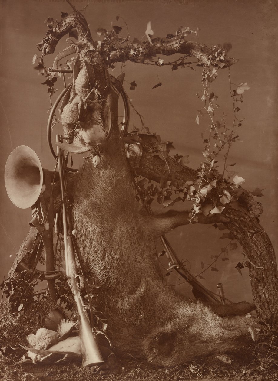 Still Life of a Hunting Scene by Adolphe Braun