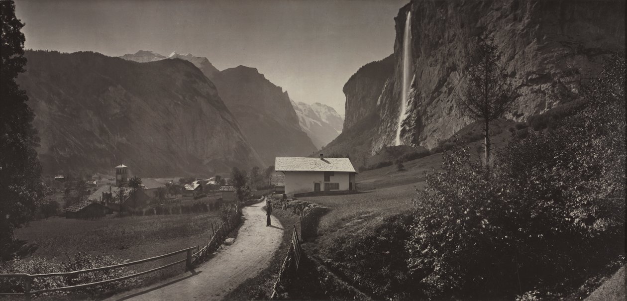 Valley of Lauterbrunnen, Switzerland by Adolphe Braun