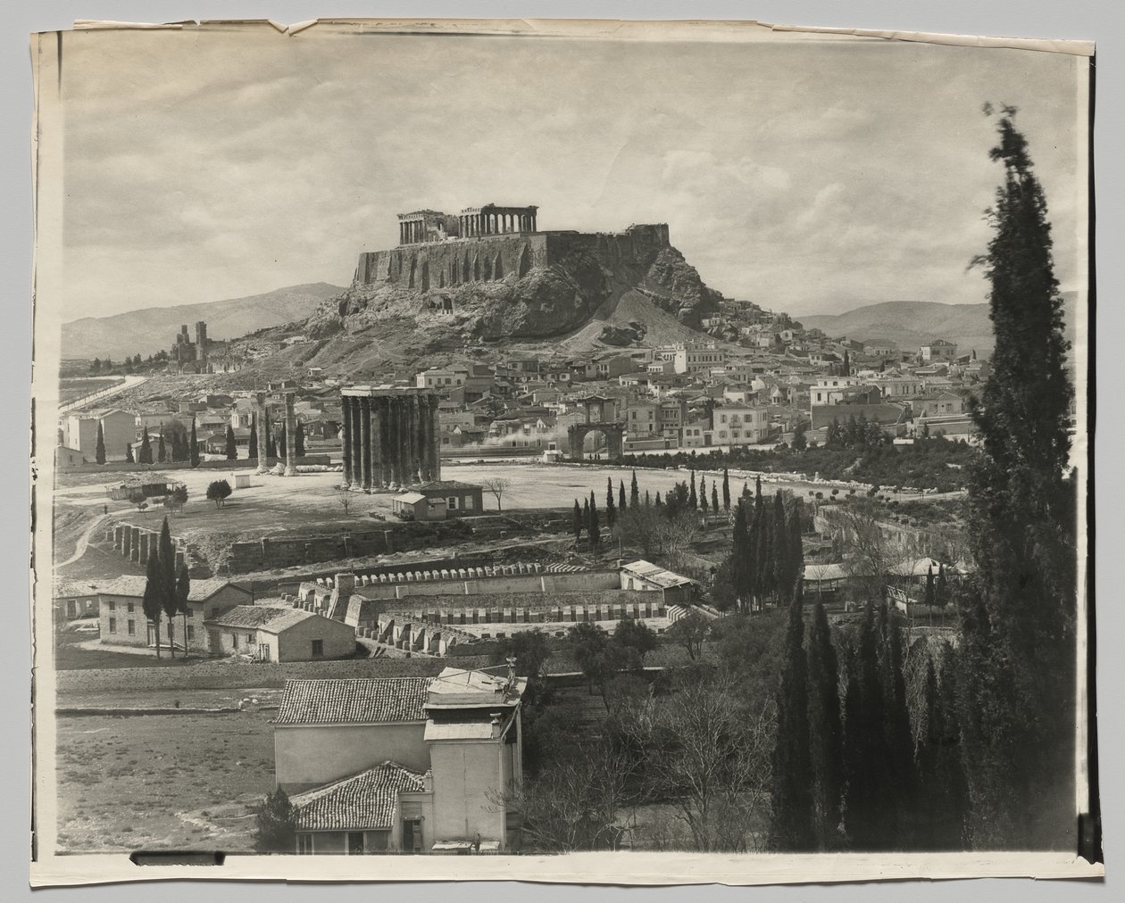 View of the Acropolis by Adolphe Braun and Co.