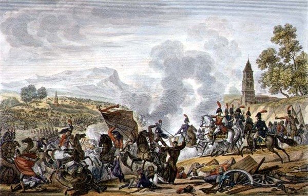 The Battle of Occana by Adolphe Eugene Gabriel (after) Roehn