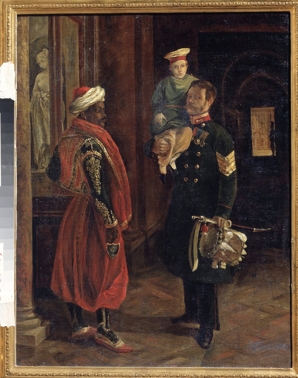 A Scene at the Court by Adolphe Ladurner
