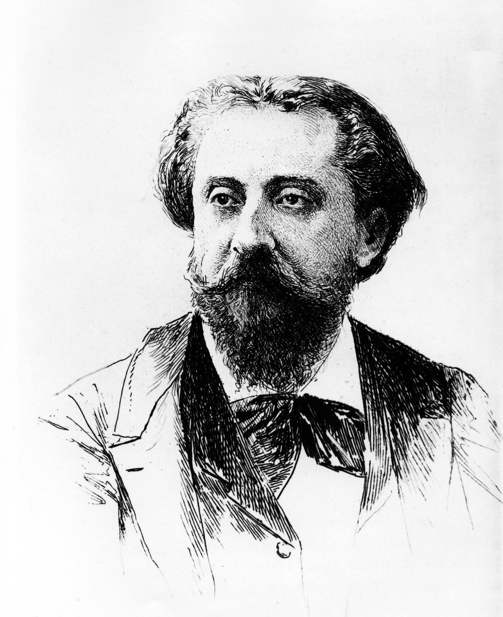 Catulle Mendes by Adolphe Lalauze