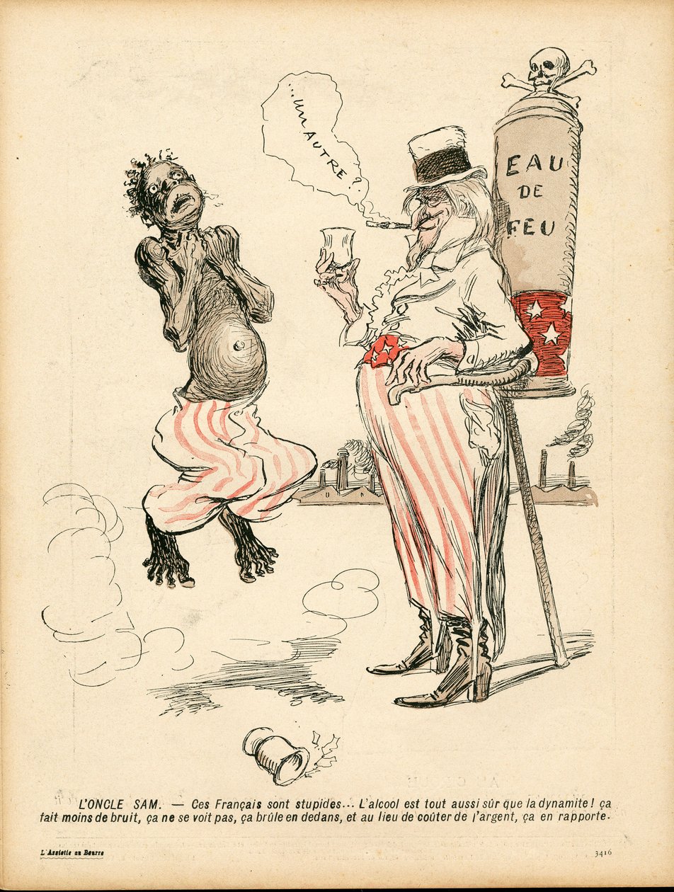 The Butter Plate, number 199, Satirical in Colors by Adolphe Leon Willette