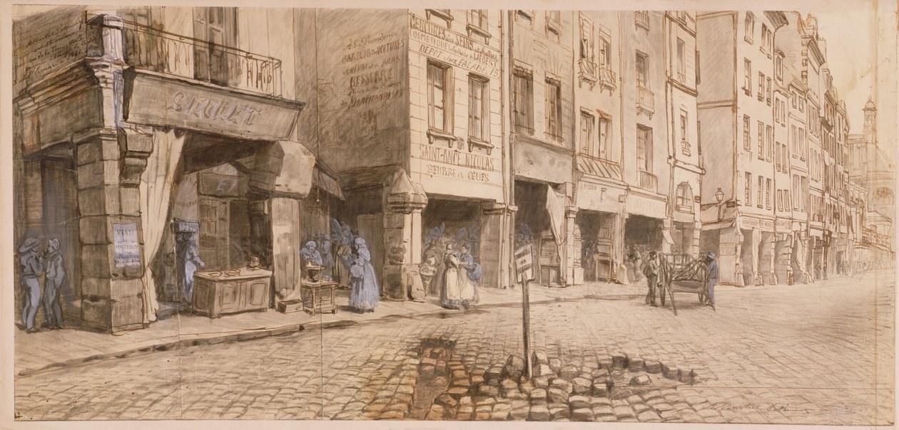 A Street by Adolphe Martial Potemont