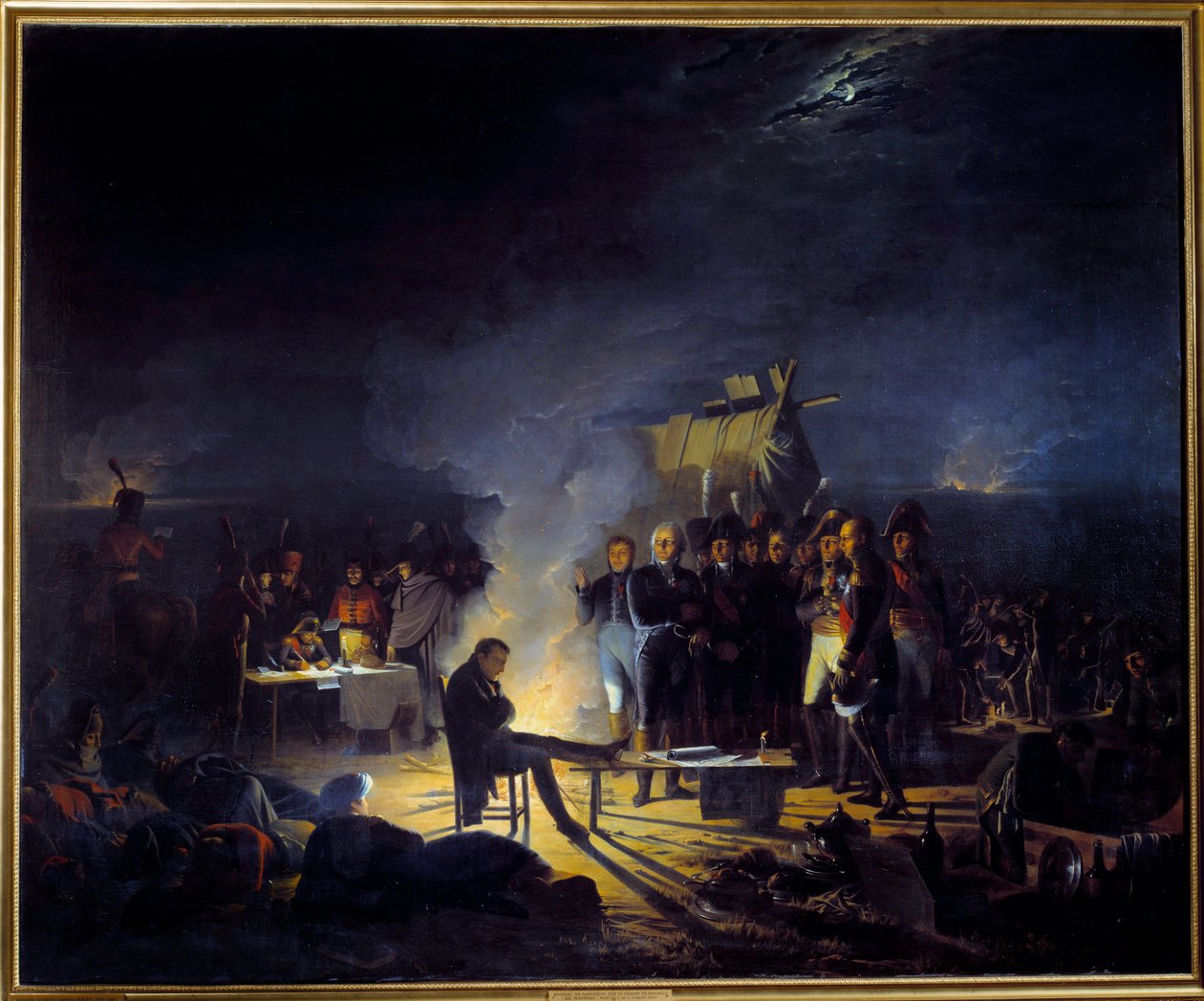 Bivouac of Napoleon I on the Battlefield of Wagram by Adolphe Roehn