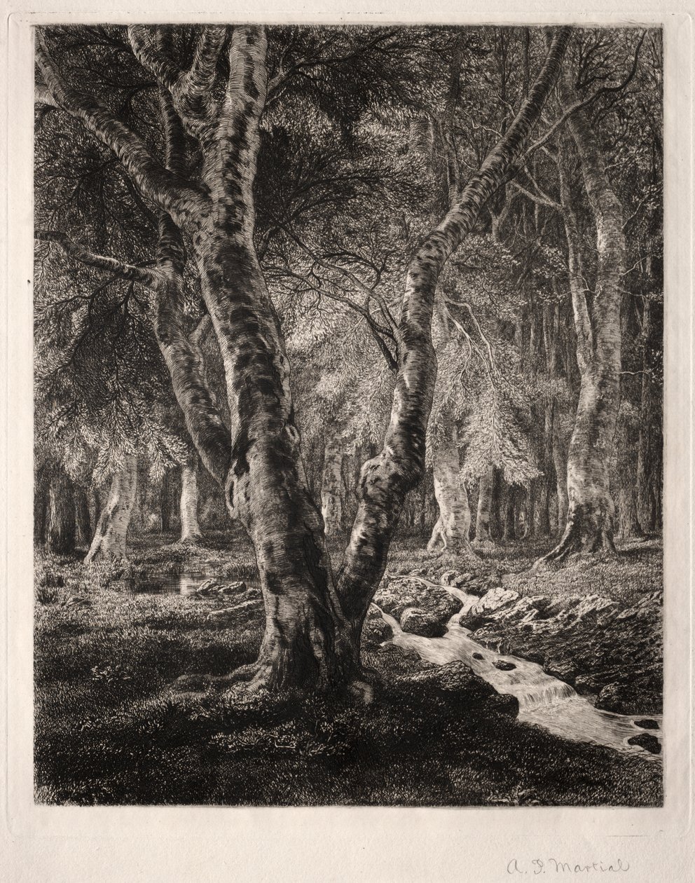 Forest of Pierrefonds by Adolphe Théodore Jules Martial Potémont