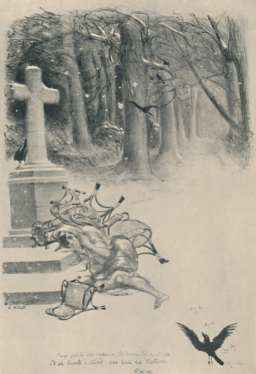 La Cigale, 1919 by Adolphe Leon Willette