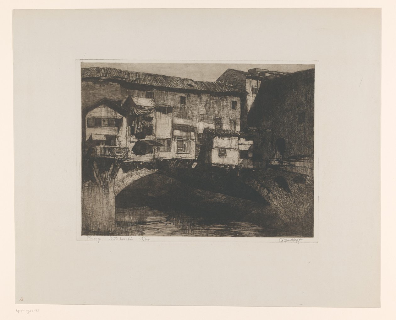 Florence. Ponte Vecchio by Adriaan J. van 