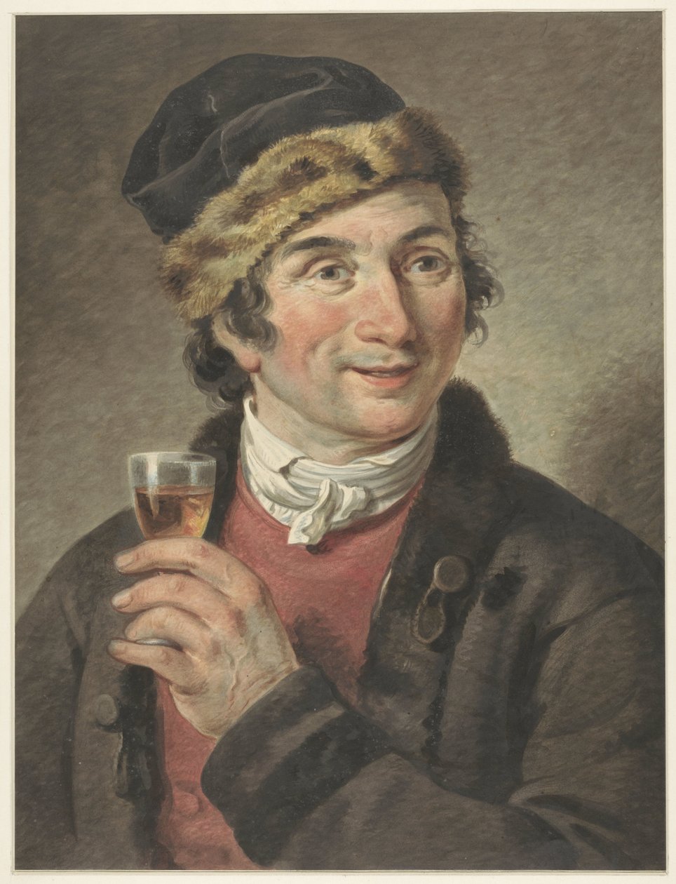 Portrait of Adriaan de Lelie, Wearing a Cap by Adriaan de Lelie