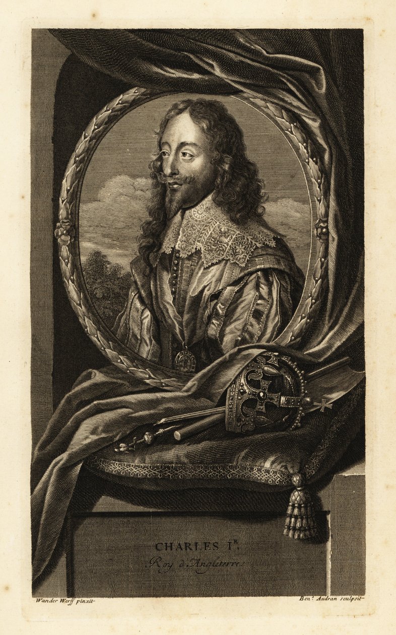 Portrait of King Charles I of England by Adriaan van der (after) Werff