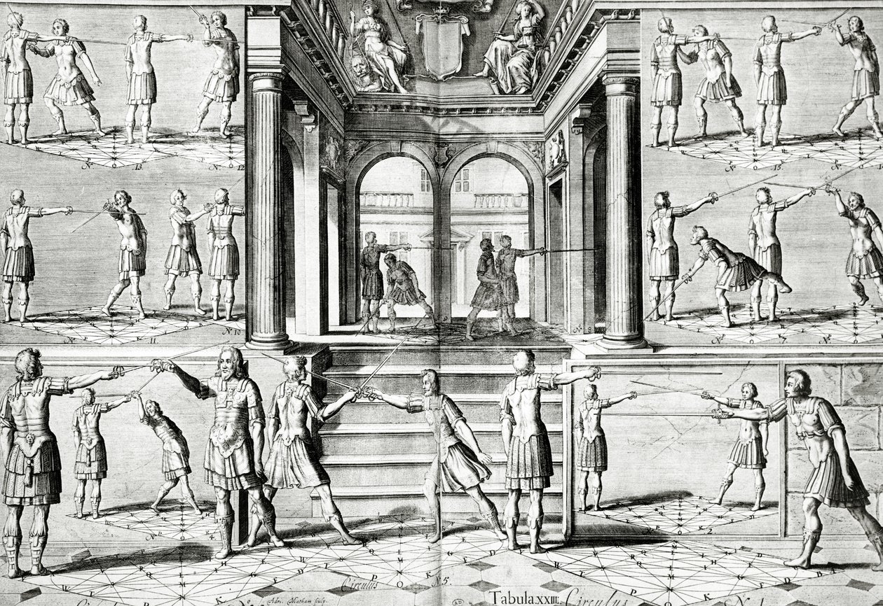 The Fencing Lesson by Adriaen Matham