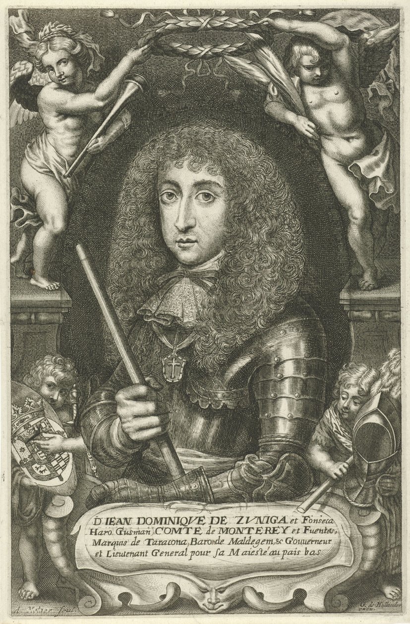 Portrait of Juan Domingo de Zúñiga y Fonseca by Adriaen Millaert